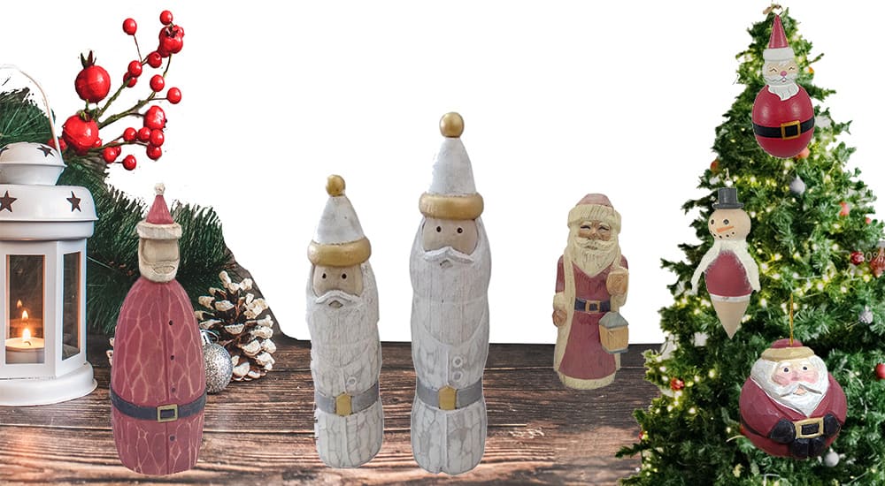 wooden Xmas decorations