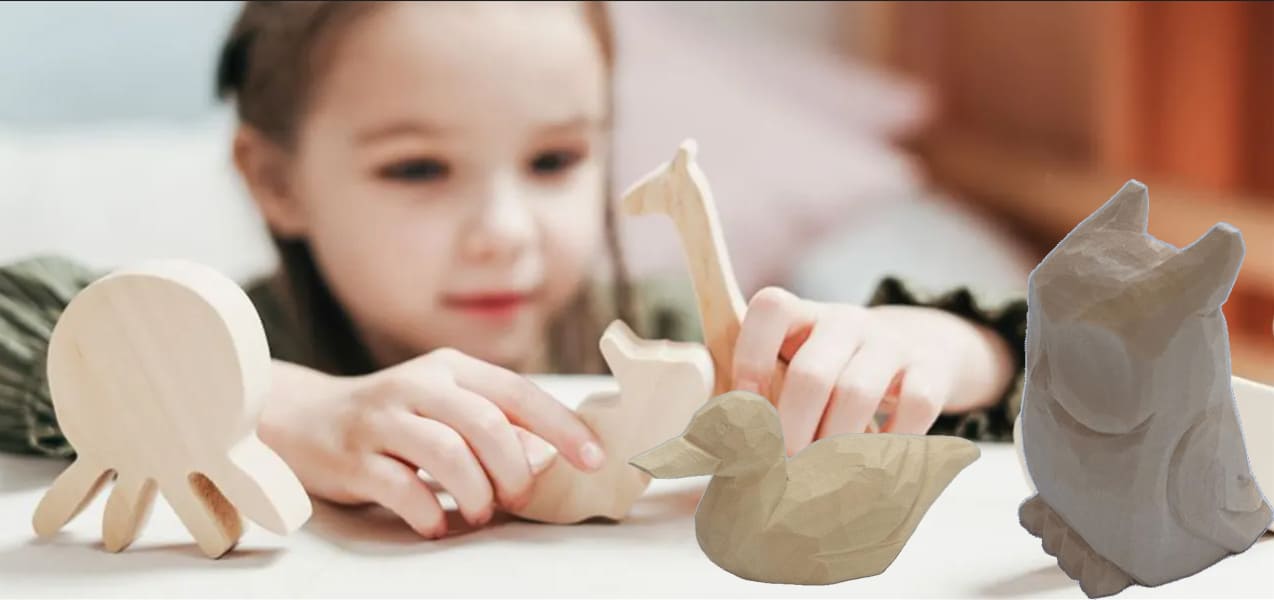 Wooden Bird Toys for Kids