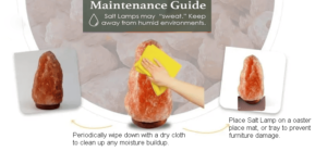 Step-by-step demonstration of proper salt lamp accessory cleaning and maintenance techniques