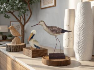 Unique handcrafted wood carving birds for 2023 collections