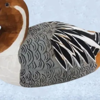 duck in basswood detail