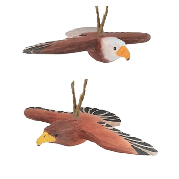 wood carved eagle