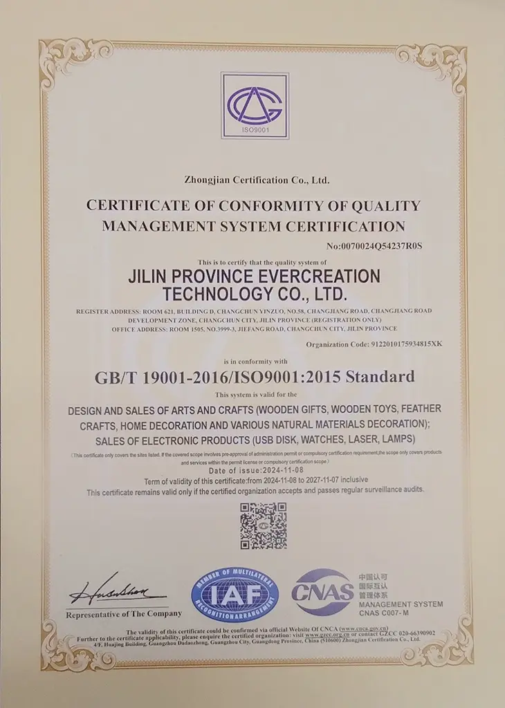 ISO9001 Certificate