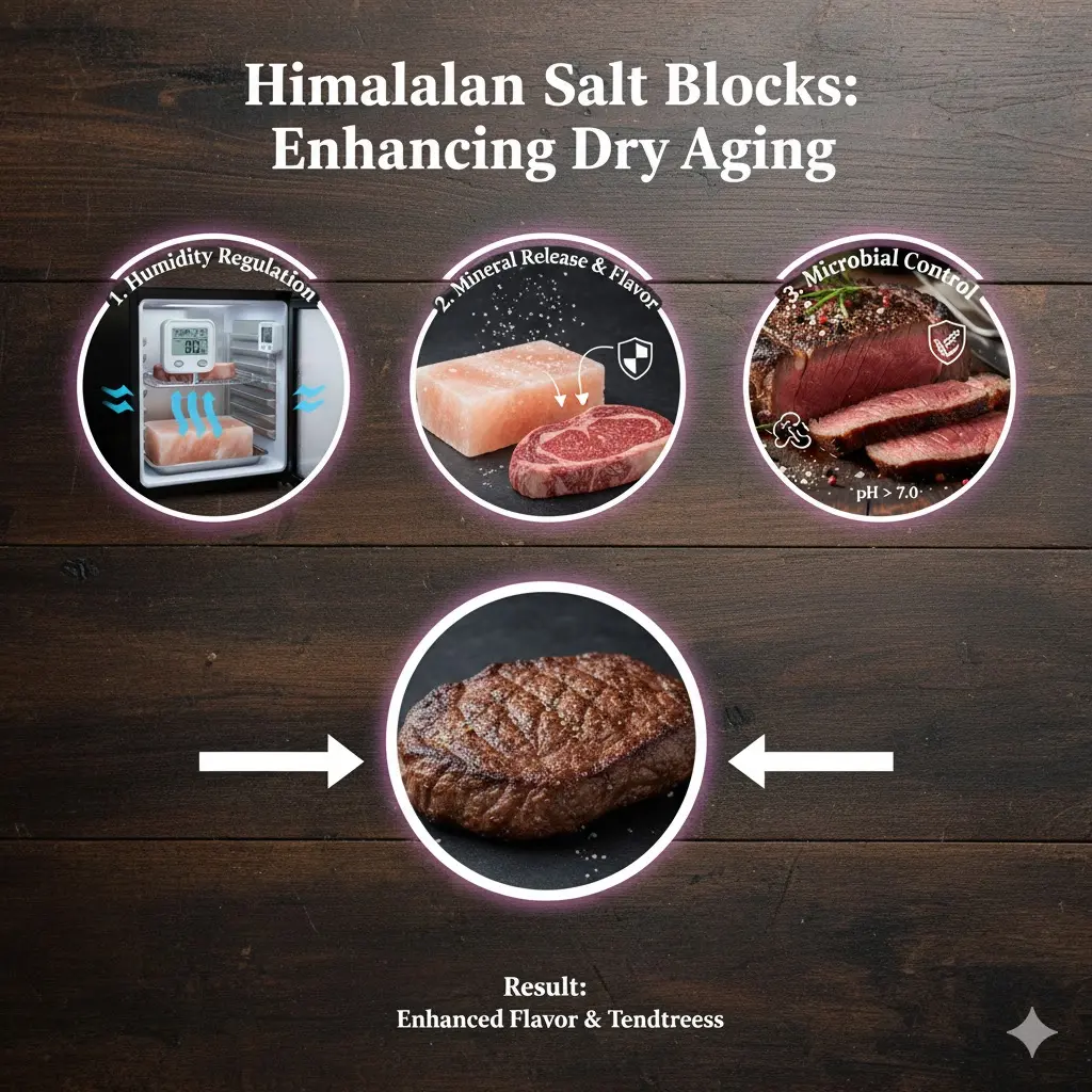 How Himalayan Salt Blocks Enhance Dry Aging