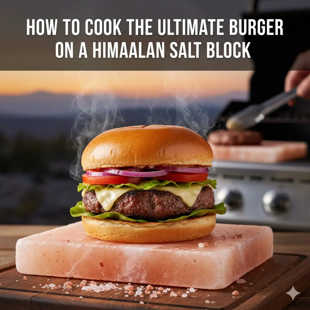 How to Cook the Ultimate Burger on a Himalayan Salt Block