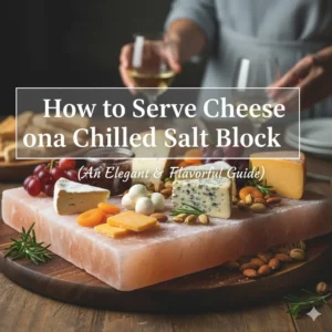 How to Serve Cheese on a Chilled Salt Block