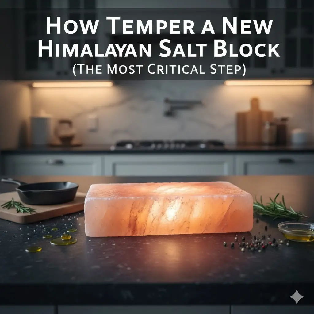 How to Temper a New Himalayan Salt Block