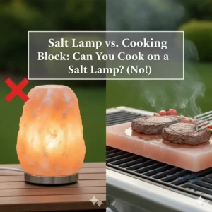 Salt Lamp vs Cooking Block