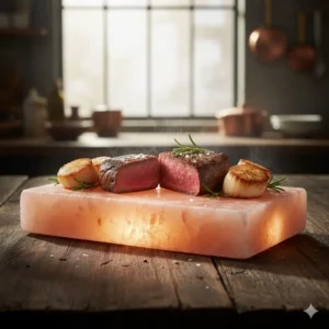 The Magic of Natural Light-Side Lighting for Salt Block Dishes