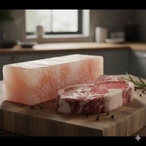 Using a Himalayan Salt Block for Dry Aging Steak at Home.