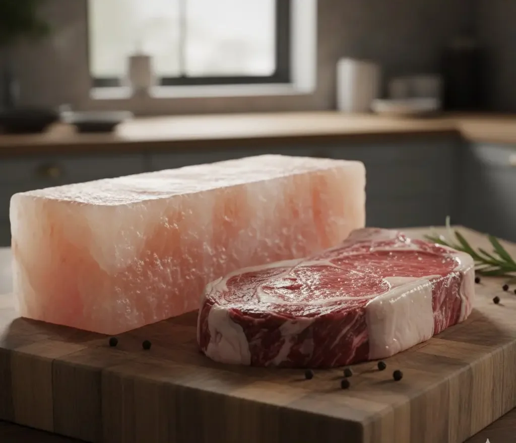 Using a Himalayan Salt Block for Dry Aging Steak at Home.