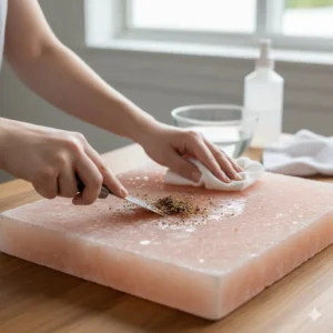 Cleaning and Maintaining Your Himalayan Salt Cooking Block