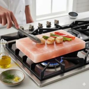 Controlling Saltiness in Salt Block Cooking