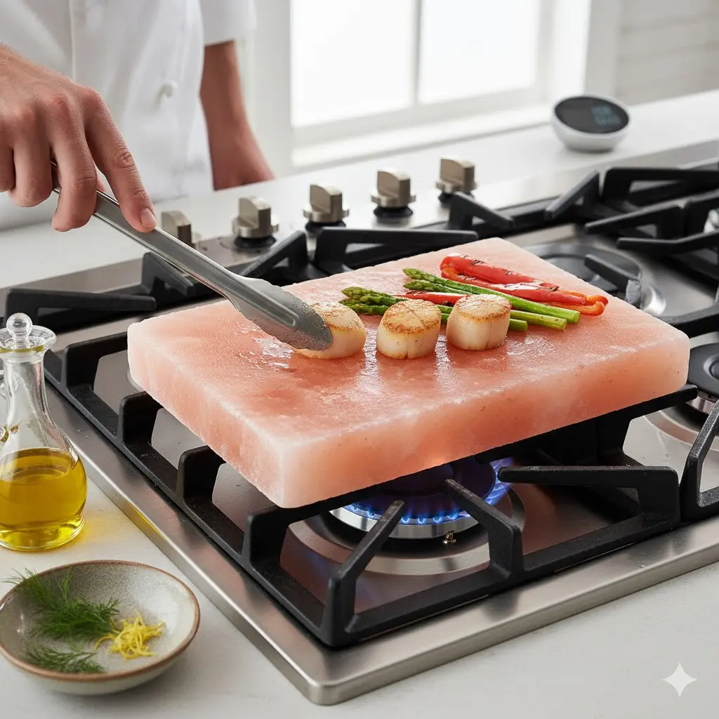 Controlling Saltiness in Salt Block Cooking