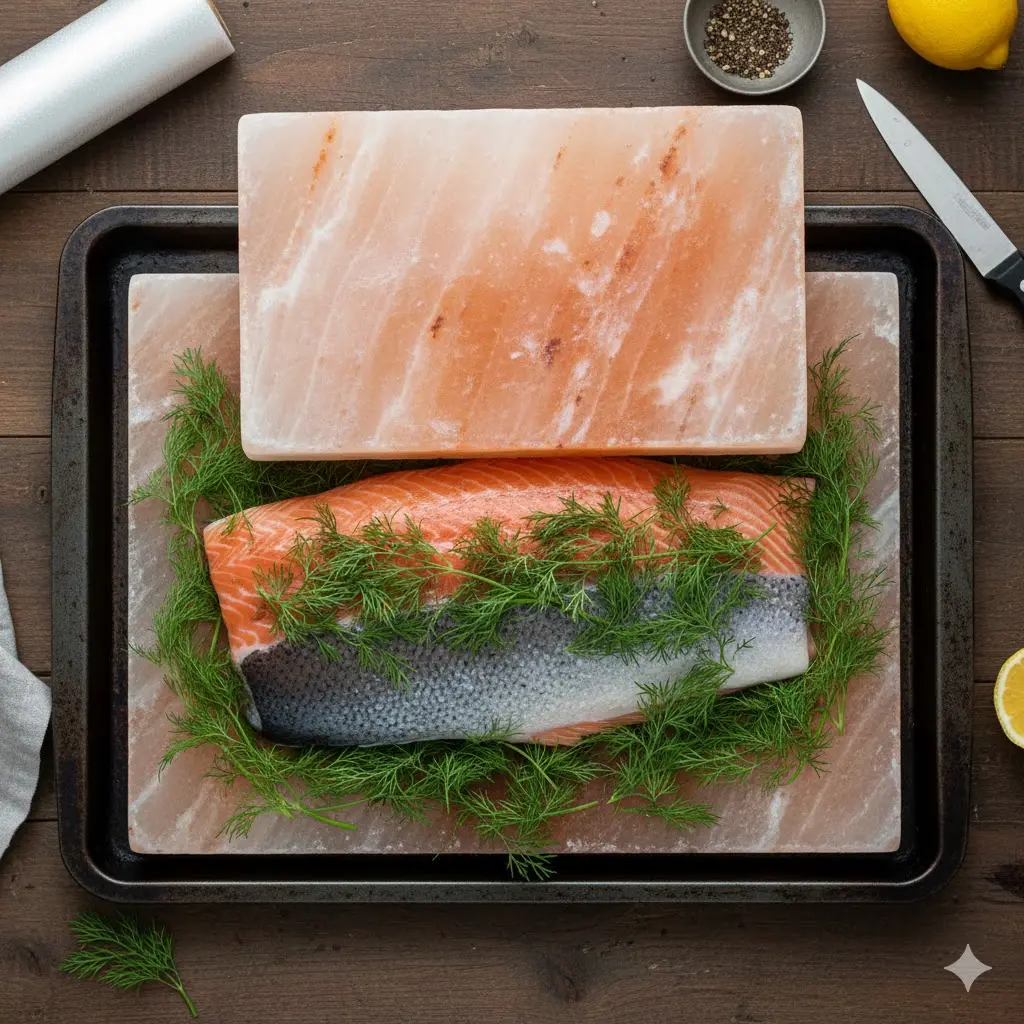 Prepare the Salmon Fillet and Dill Layer