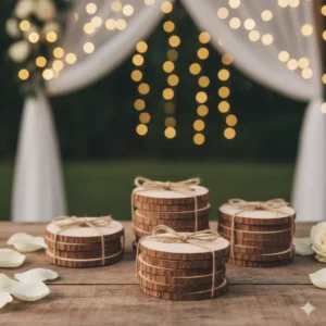 Buying Wooden Coasters in Bulk A Guide for Weddings & Events