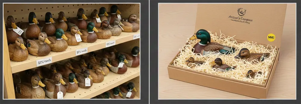 Wooden Duck Family Sets