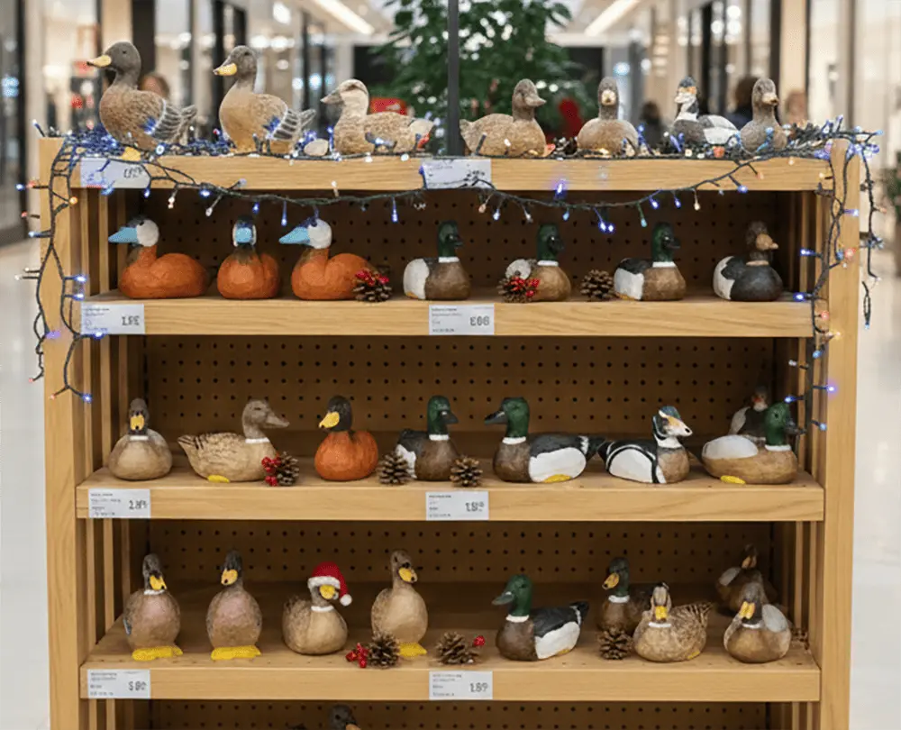 decorative wooden ducks