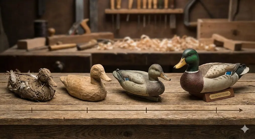 wooden duck Evolution of Decoys