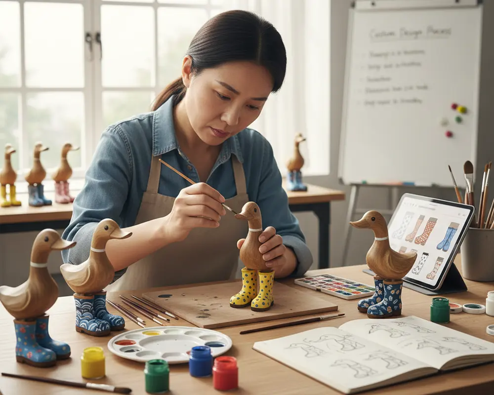 wooden ducks Customizing Boot Patterns