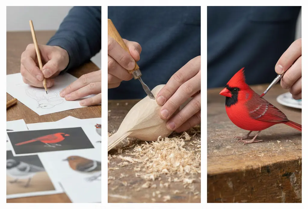 Custom-North-American-Cardinal-Crafting-Process