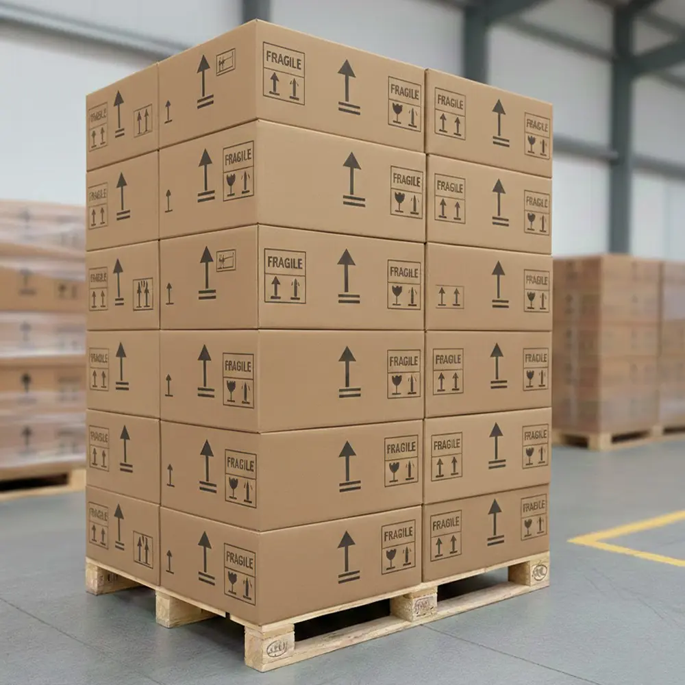 Standard Export Packaging 5-layer master cartons optimized for global logistics.