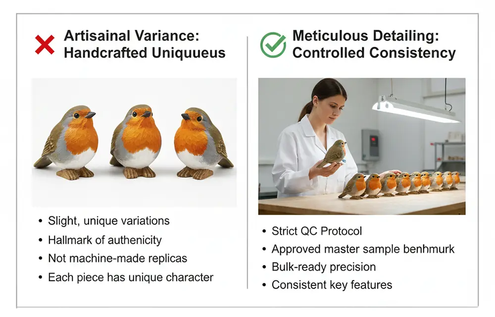 We balance handcrafted uniqueness with strict QC