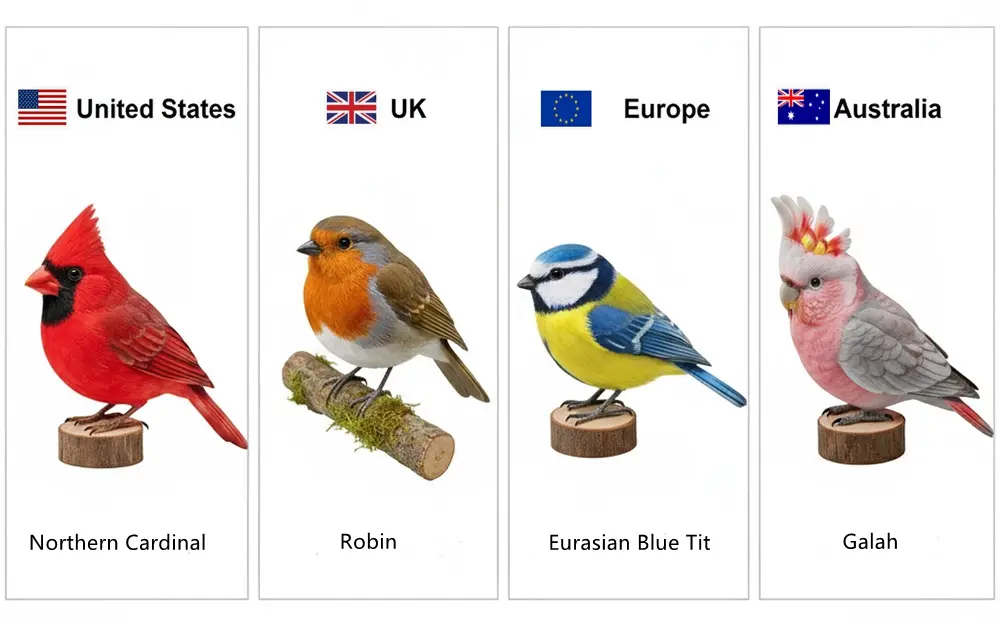 best seller wooden birds for regional market