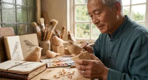 Handcrafted-Basswood-Songbird-Artisan