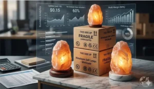 Maximizing profit margins for wholesale Himalayan salt lamps with optimized logistics and packaging.