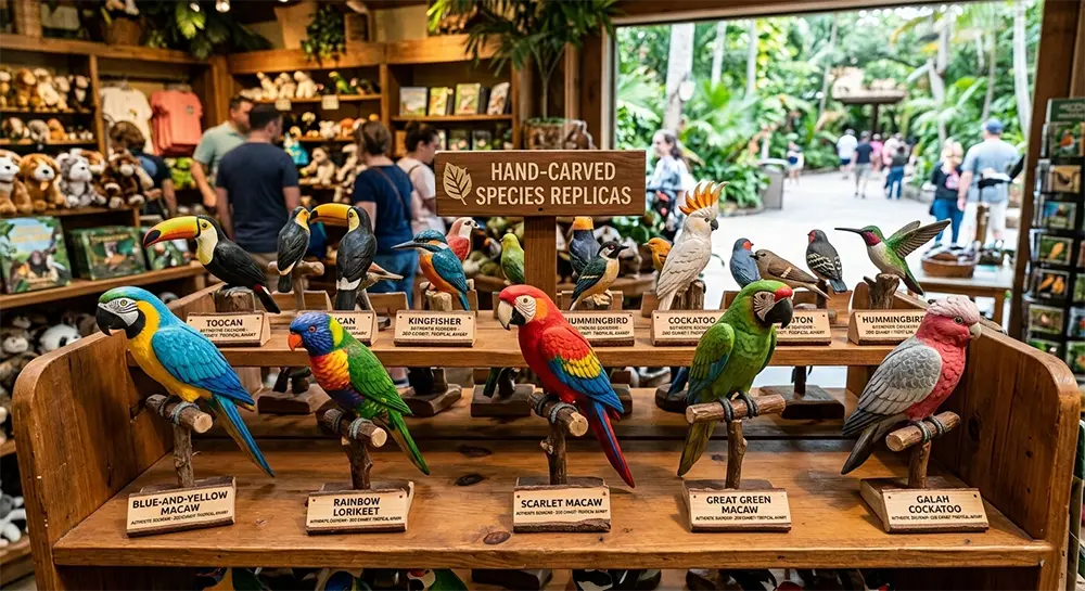 Zoo_GiftShop_Custom_Bird_Replicas_Display