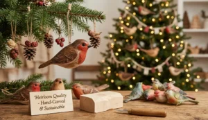 hand-carved-wooden-bird-ornaments-sustainable-christmas-decor