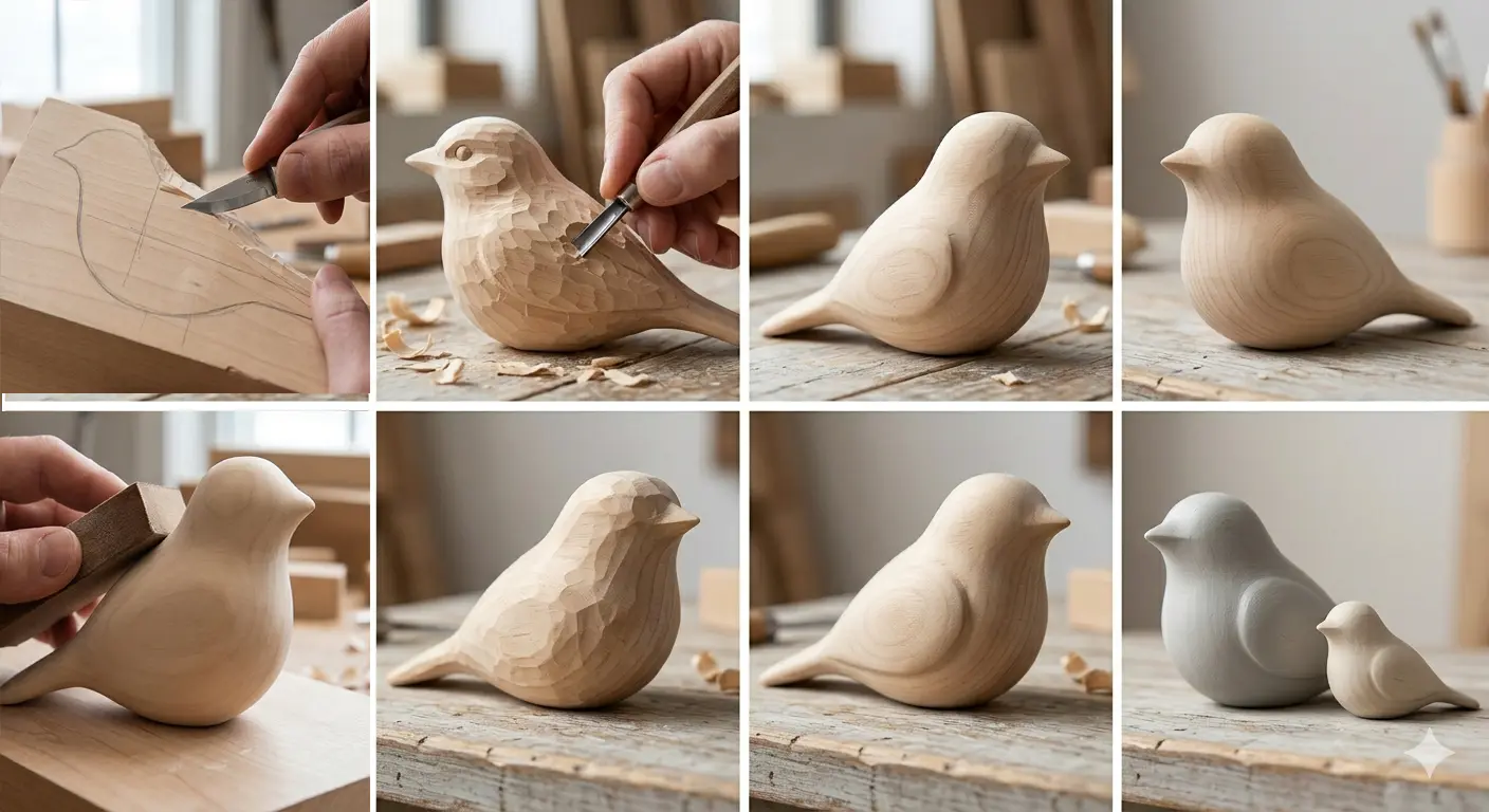oem-wooden-birds-carving-process-minimalist-design-standardization