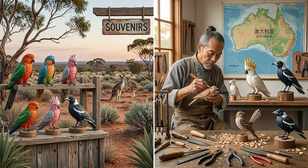 wood-bird-factory-parrots-magpies-customized