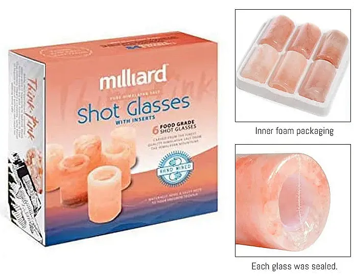 HIMALAYAN SALT SHOT GLASSES PACKING