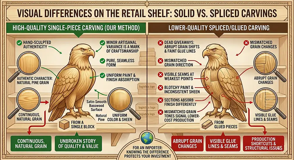 Retail-Visual-Difference-Solid-vs-Spliced-Eagle