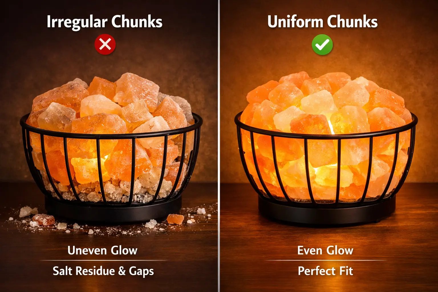 The Importance of Uniform Salt Chunks