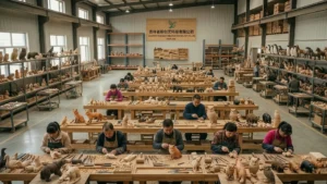 Jilin Ever Creation Wood Carving Factory Workshop