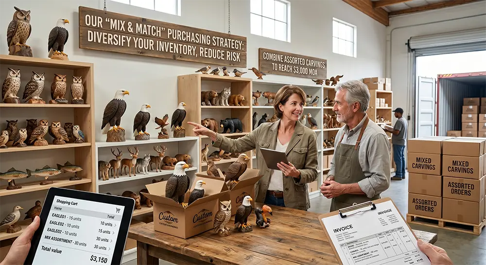 wholesale-wood-carvings-mix-and-match-strategy
