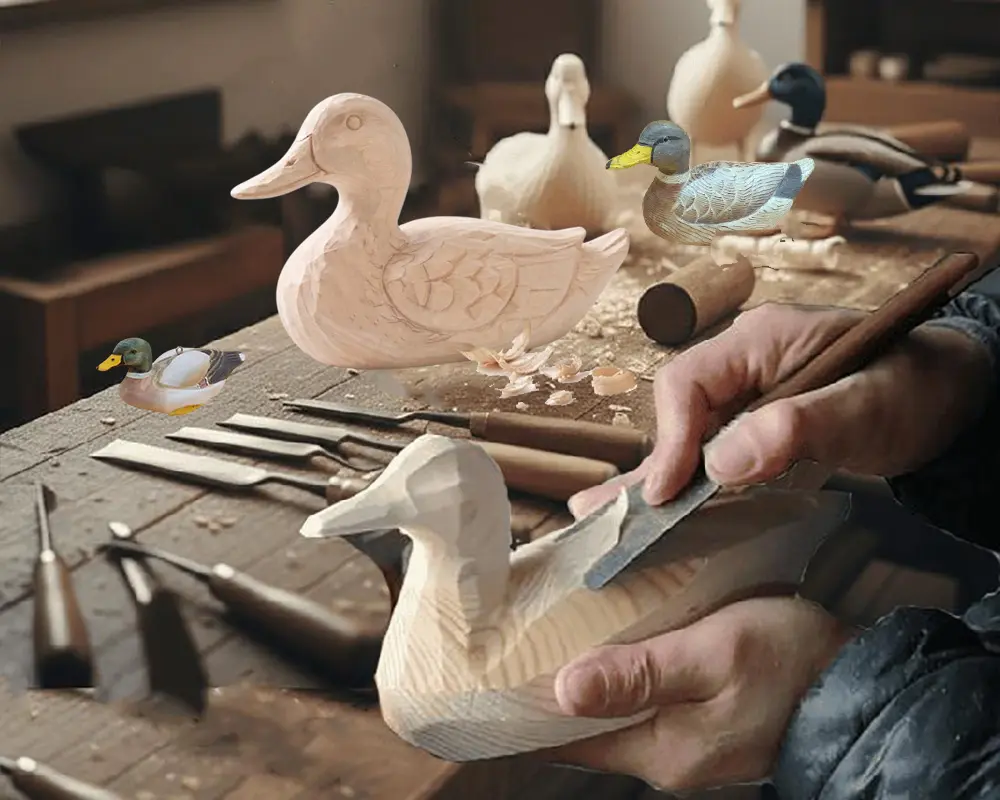 hand-carved-wooden-mallard ducks