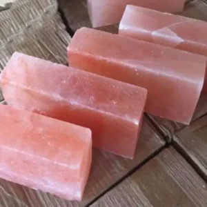 Factory-direct Himalayan salt blocks showcasing consistent density and precise 1.5-inch+ thickness, essential for thermal stability in high-end spa and culinary use