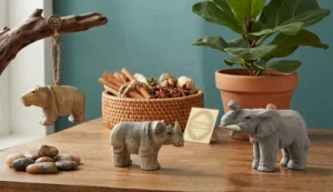 Hand-carved wooden animal ornaments including hippo, rhino, and elephant on display for custom souvenir catalog.Hand-carved wooden animal ornaments including hippo, rhino, and elephant on display for custom souvenir catalog.Hand-carved wooden animal ornaments including hippo, rhino, and elephant on display for custom souvenir catalog.Hand-carved wooden animal ornaments including hippo, rhino, and elephant on display for custom souvenir catalog.Hand-carved wooden animal ornaments including hippo, rhino, and elephant on display for custom souvenir catalog.